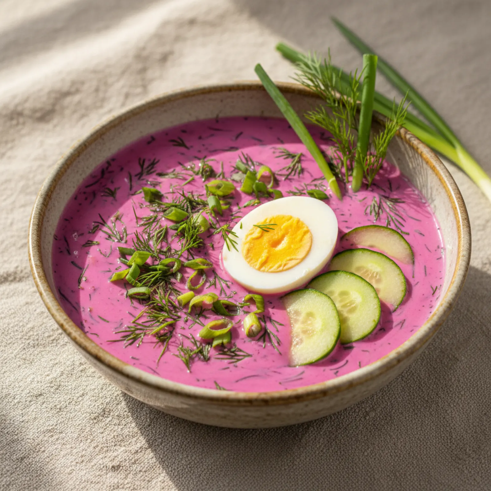 Belarusian Kholodnik – A Chilled Pink Beet & Kefir Soup for Summer Days