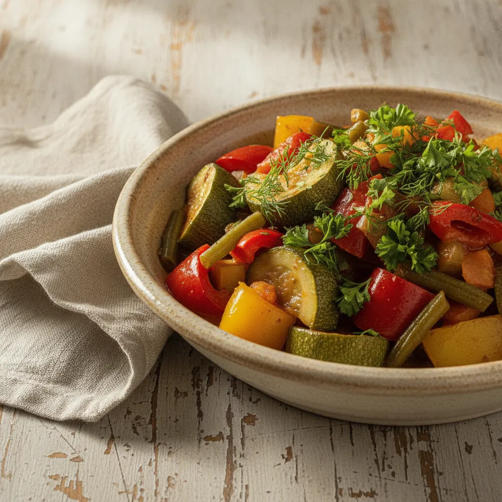 Light Romanian Summer Vegetable Ghiveci